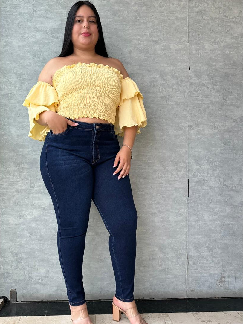 Skinny Oscuro- Tela Strech